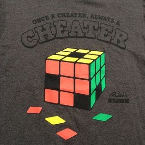 Rubiks Cube Boys T Shirt Size M Short Sleeve Crew Neck